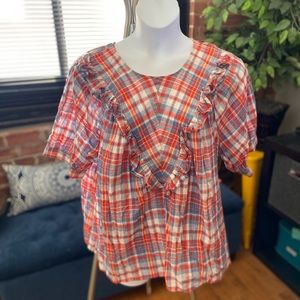 Plaid blouse